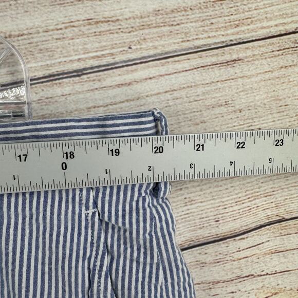 Polo Ralph Lauren Stretch Straight Fit Seersucker Striped Shorts Men's 40 Blue - Picture 9 of 10